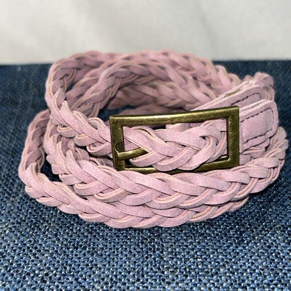 53” Lavender PURPLE BRAIDED BELT 1/2” Wide - Picture 1 of 6